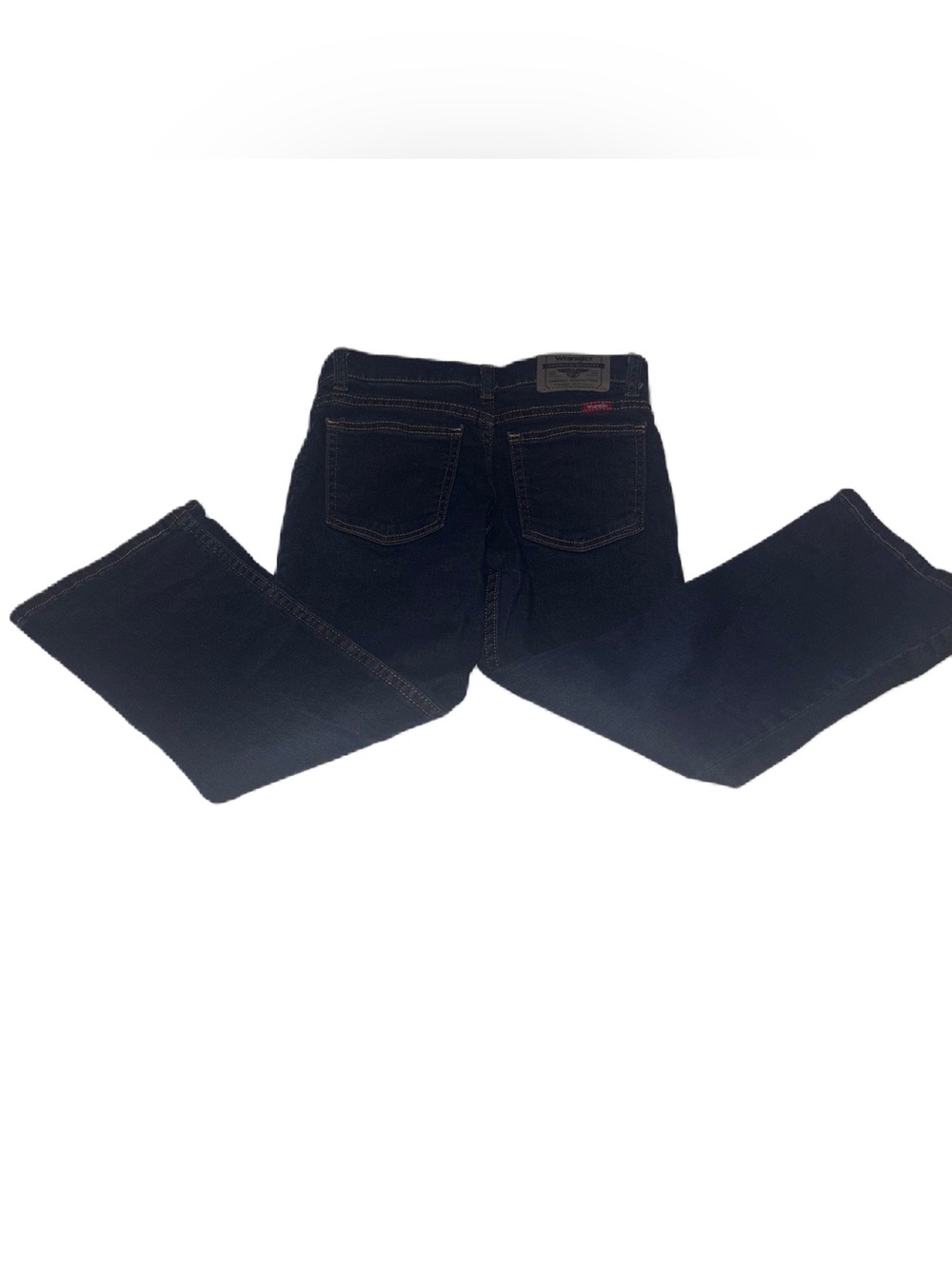 Wrangler Classic Boot Cut Deep Indigo Jeans Boys 7 Regular - Picture 4 of 8